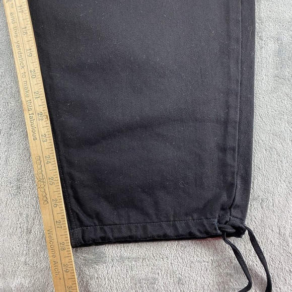 Good American Jeans Womens Size 2/26 Black Uniform Pants Lantern Ankle Baggy NWT - Picture 12 of 15